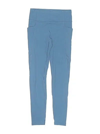 Pre-owned Athleta Kids' Active Pants In Blue
