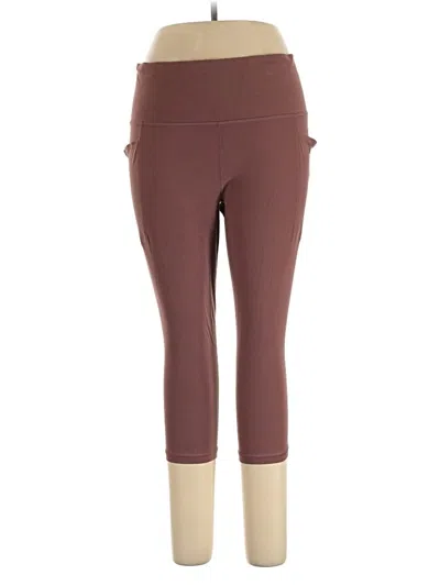 Pre-owned Athleta Active Pants In Brown