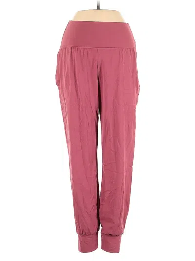 Pre-owned Athleta Active Pants In Burgundy