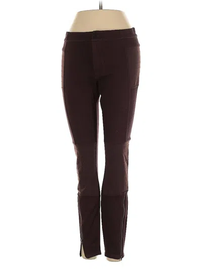 Pre-owned Athleta Active Pants In Burgundy