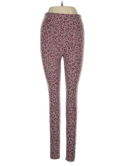 Pre-owned Athleta Active Pants In Burgundy