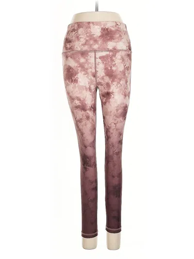 Pre-owned Athleta Active Pants In Burgundy