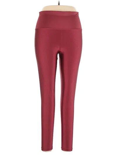 Pre-owned Athleta Active Pants In Burgundy