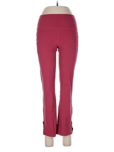 Pre-owned Athleta Active Pants In Burgundy