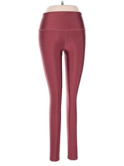 Pre-owned Athleta Active Pants In Burgundy