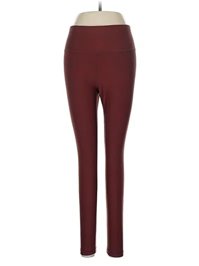 Pre-owned Athleta Active Pants In Burgundy