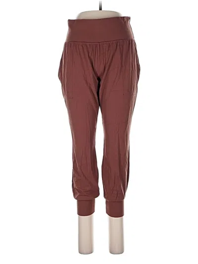 Pre-owned Athleta Active Pants In Burgundy