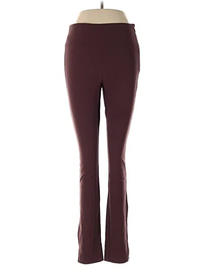 Pre-owned Athleta Active Pants In Burgundy
