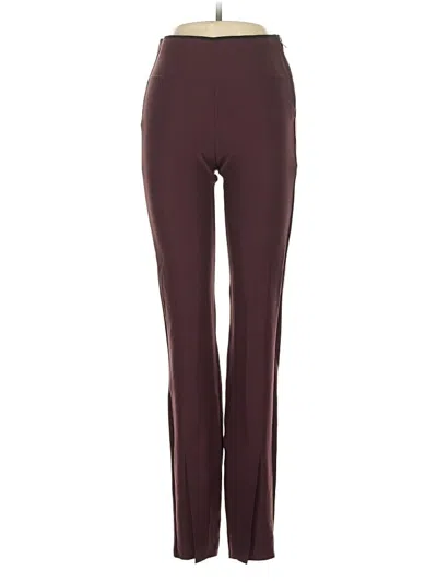 Pre-owned Athleta Active Pants In Burgundy