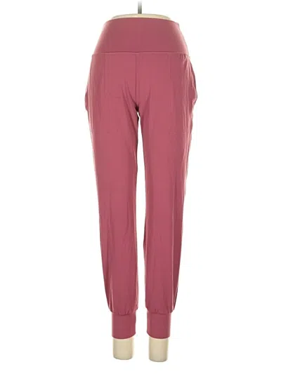 Pre-owned Athleta Active Pants In Burgundy