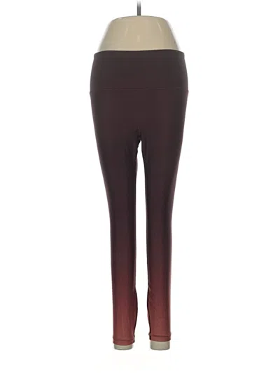 Pre-owned Athleta Active Pants In Burgundy