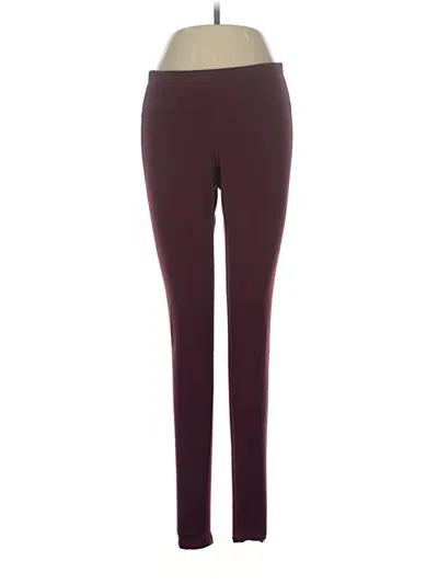 Pre-owned Athleta Active Pants In Burgundy