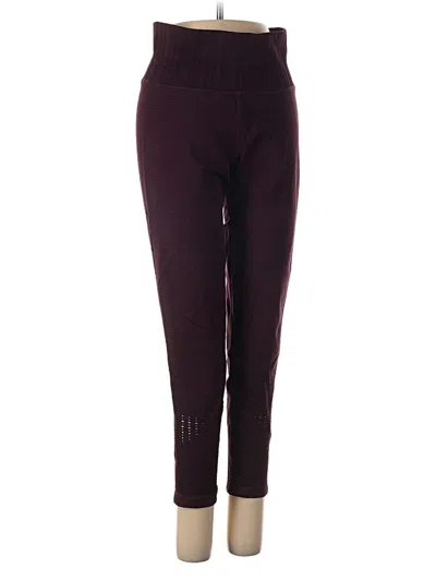 Pre-owned Athleta Active Pants In Burgundy