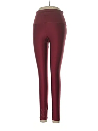 Pre-owned Athleta Active Pants In Burgundy