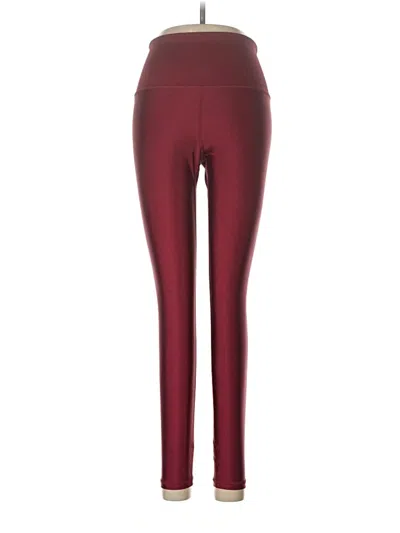 Pre-owned Athleta Active Pants In Burgundy