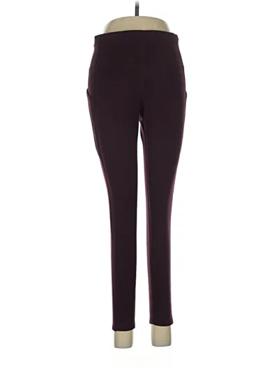 Pre-owned Athleta Active Pants In Burgundy