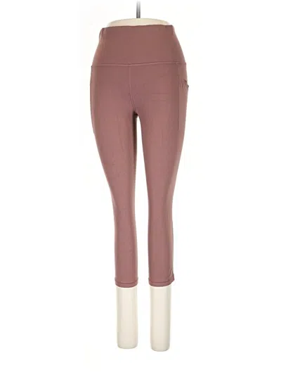 Pre-owned Athleta Active Pants In Burgundy