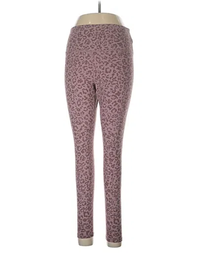 Pre-owned Athleta Active Pants In Burgundy