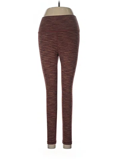 Pre-owned Athleta Active Pants In Burgundy
