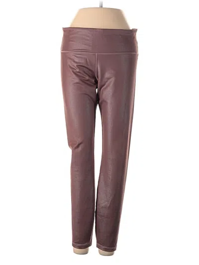 Pre-owned Athleta Active Pants In Burgundy