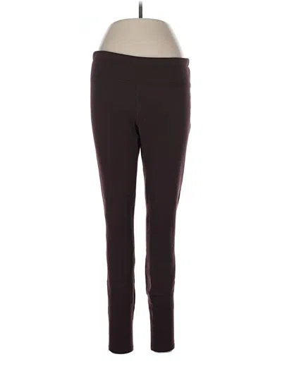 Pre-owned Athleta Active Pants In Burgundy