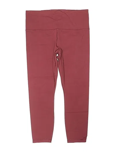 Pre-owned Athleta Kids' Active Pants In Burgundy