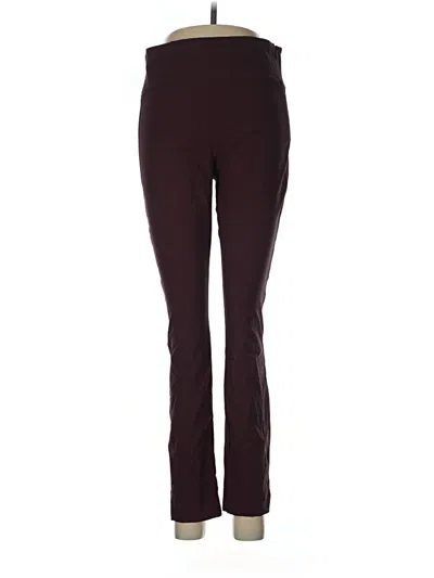Pre-owned Athleta Active Pants In Burgundy