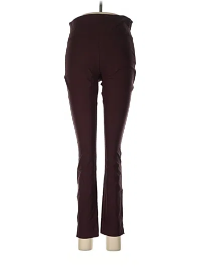 Pre-owned Athleta Active Pants In Burgundy