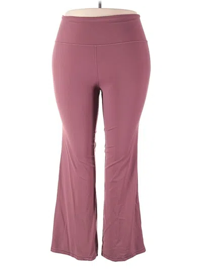 Pre-owned Athleta Active Pants In Burgundy