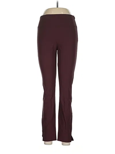 Pre-owned Athleta Active Pants In Burgundy