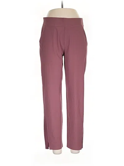 Pre-owned Athleta Active Pants In Burgundy