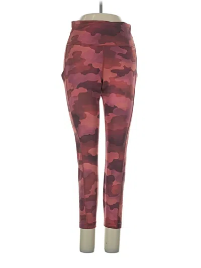 Pre-owned Athleta Active Pants In Burgundy