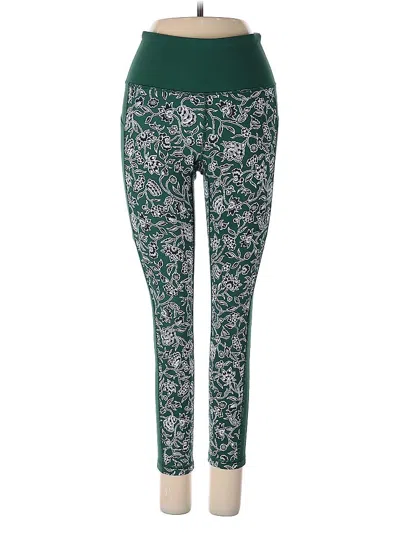 Pre-owned Athleta Active Pants In Green