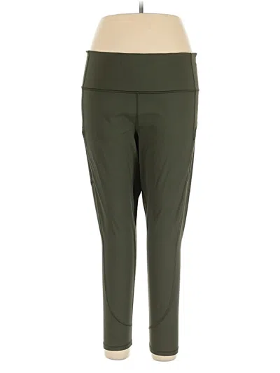 Pre-owned Athleta Active Pants In Green