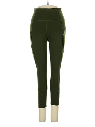 Pre-owned Athleta Active Pants In Green