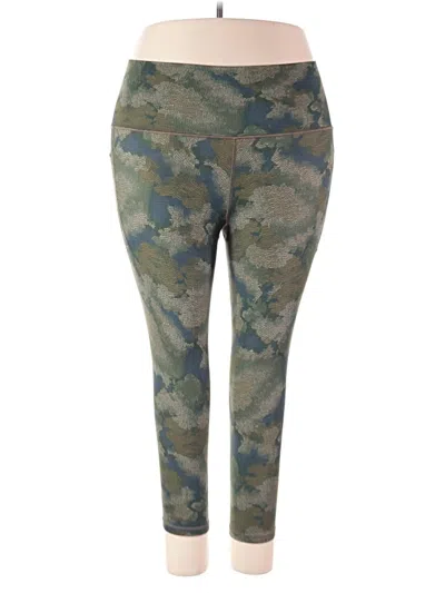 Pre-owned Athleta Active Pants In Green