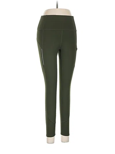 Pre-owned Athleta Active Pants In Green