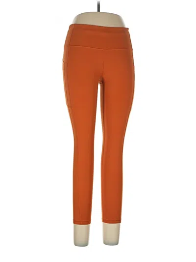 Pre-owned Athleta Active Pants In Orange