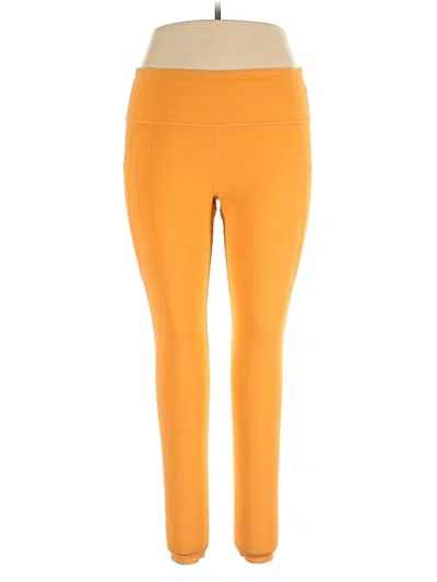Pre-owned Athleta Active Pants In Orange