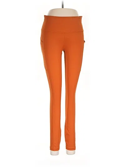 Pre-owned Athleta Active Pants In Orange