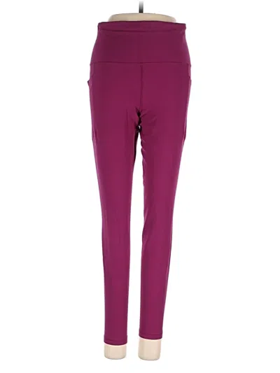 Pre-owned Athleta Active Pants In Purple