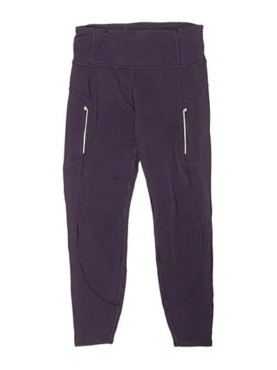 Pre-owned Athleta Kids' Active Pants In Purple