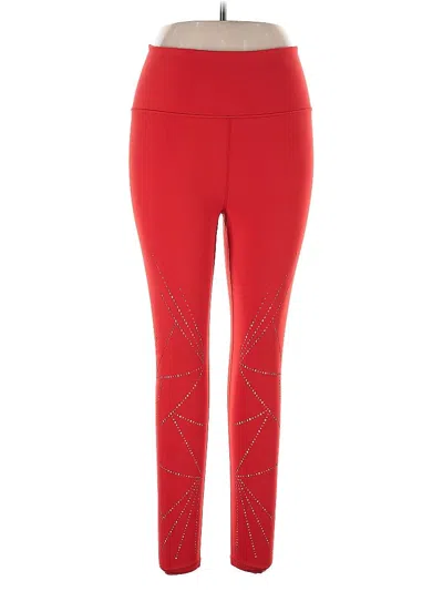 Pre-owned Athleta Active Pants In Red