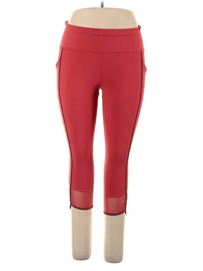 Pre-owned Athleta Active Pants In Red