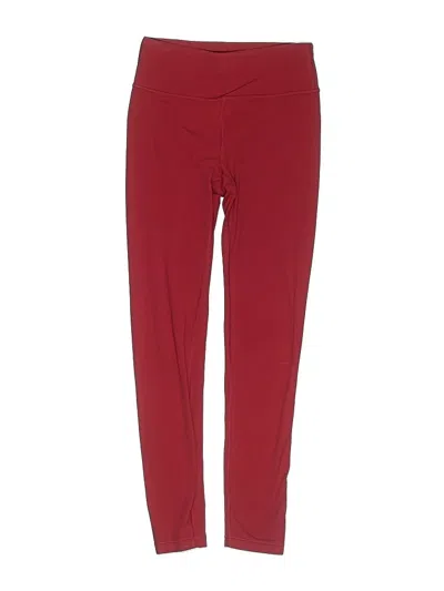 Pre-owned Athleta Kids' Active Pants In Red