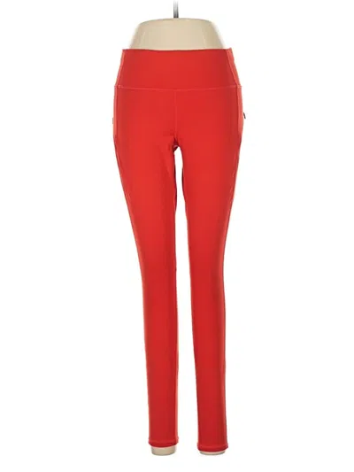 Pre-owned Athleta Active Pants In Red