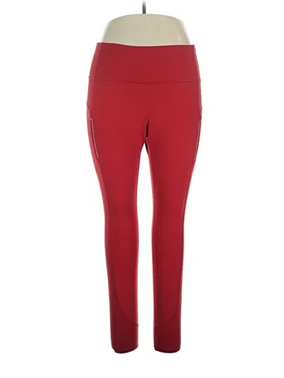 Pre-owned Athleta Active Pants In Red