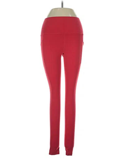 Pre-owned Athleta Active Pants In Red