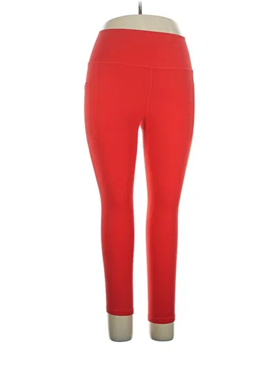 Pre-owned Athleta Active Pants In Red