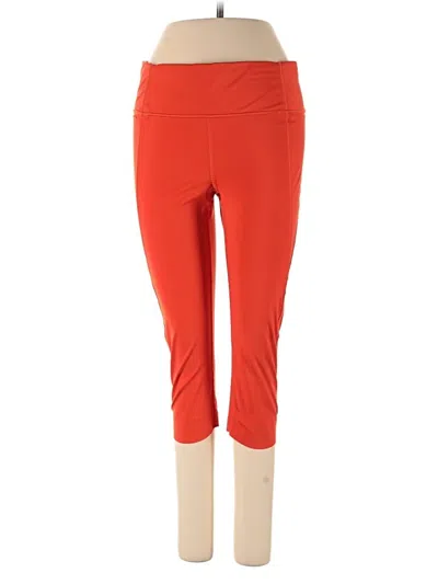 Pre-owned Athleta Active Pants In Red